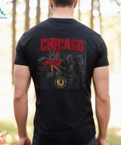 Official Chicago Blackhawks Mitchell And Ness Youth Popsicle T Shirt