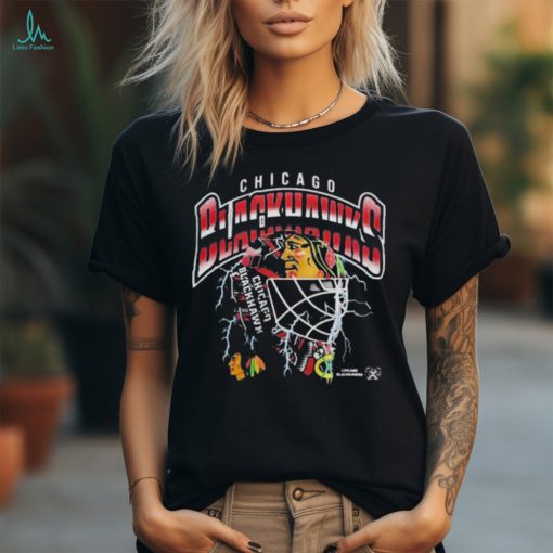 Official Chicago blackhawks 2024 crease lightning shirt
