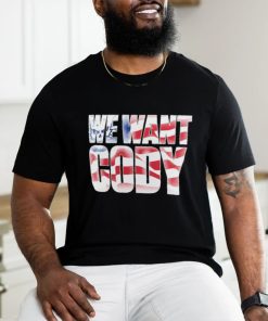 Official Cody Rhodes We Want Cody America Flag Shirt