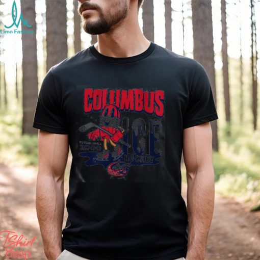 Official Columbus Blue Jackets Mitchell And Ness Youth Popsicle T Shirt