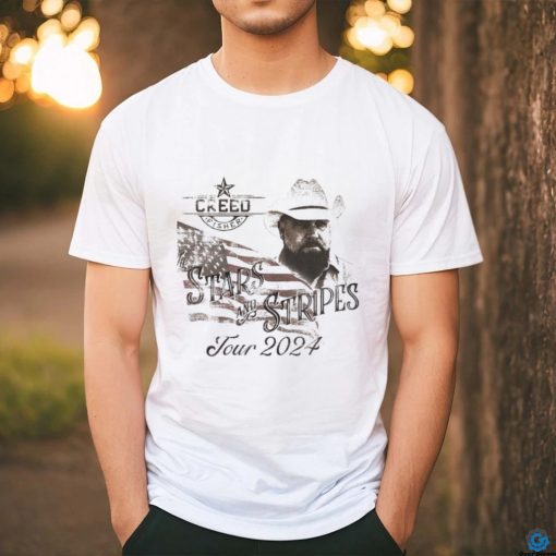 Official Creed Fisher – The Stars and Stripes Tour 2024 Shirt