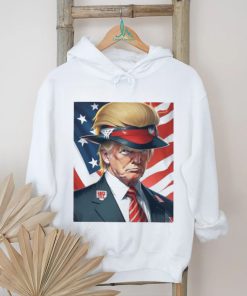 Official Donald Trump with beautiful hair America flag T shirt
