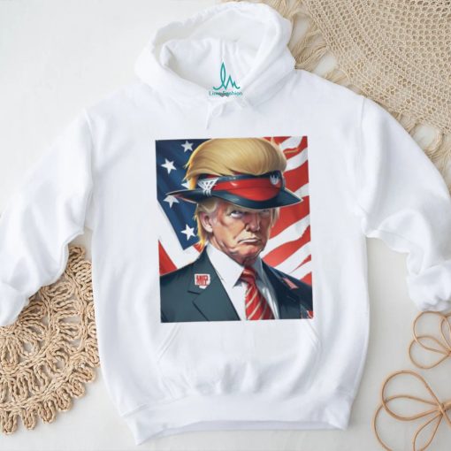 Official Donald Trump with beautiful hair America flag T shirt