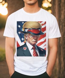 Official Donald Trump with beautiful hair America flag T shirt