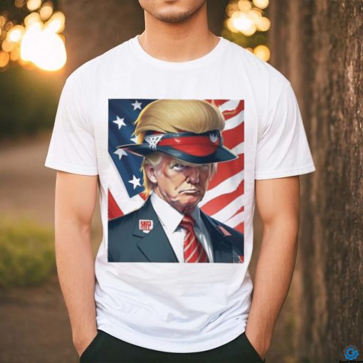 Official Donald Trump with beautiful hair America flag T shirt