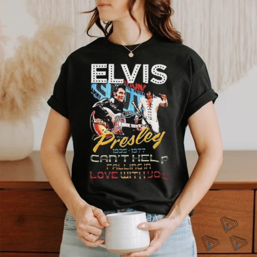 Official Elvis Presley 1935 1977 Can’t Help Falling In Love With You Signature Shirt