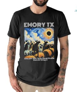 Official Emory Tx Solar Eclipse April 8th 2024 Total Solar Eclipse Path Of Totality T shirt