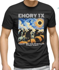 Official Emory Tx Solar Eclipse April 8th 2024 Total Solar Eclipse Path Of Totality T shirt