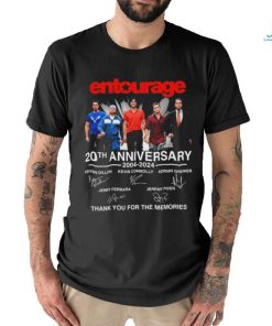 Official Entourage 20th Anniversary 2004 2024 Thank You For The Memories Signatures Shirt
