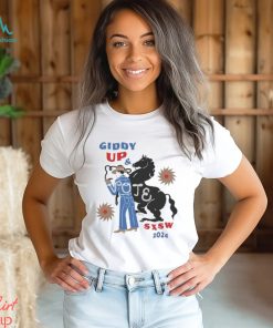 Official Giddy Up & Vote SXSW 2024 Shirt