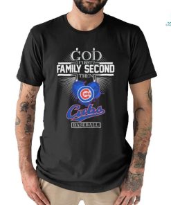 Official God First Family Second The Chicago Cubs Baseball Heart 2024 shirt
