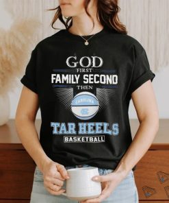 Official God First Family Second Then UNC Tar Heels Basketball ACC Championship Shirt