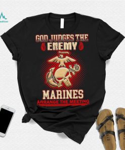 Official God judges the enemy marins arrange the meeting shirt