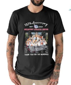 Official Gonzaga Bulldogs 137th Anniversary 1887 2024 MCcarthey athletic Center Thank You For The Memories Signatures Shirt