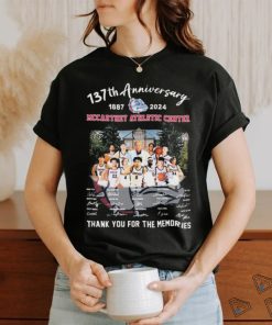 Official Gonzaga Bulldogs 137th Anniversary 1887 2024 MCcarthey athletic Center Thank You For The Memories Signatures Shirt