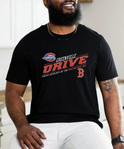 Official Greenville Drive Diagonal Affiliiate Boston Baseball T Shirt