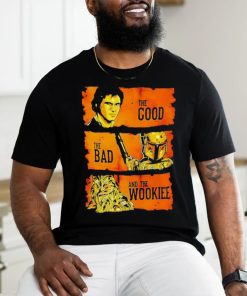 Official Han Solo The Good Boba Fett The Bad And Chewbacca The Wookiee T Shirt