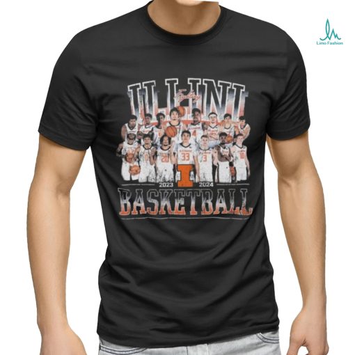 Official Illinois Fighting Illini Players Men’s Players 2023 2024 Champions Shirt