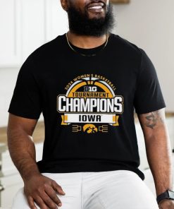 Official Iowa Hawkeyes 2024 Big Ten Women’s Basketball Conference Tournament Champions Locker Room T Shirt