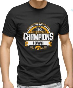 Official Iowa Hawkeyes 2024 Big Ten Women’s Basketball Conference Tournament Champions Locker Room T Shirt