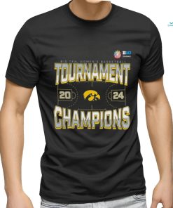 Official Iowa Hawkeyes 2024 Big Ten Women’s Basketball Conference Tournament Champions Three Pointer T Shirt