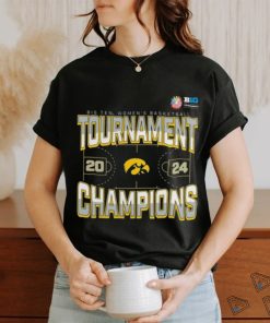 Official Iowa Hawkeyes 2024 Big Ten Women’s Basketball Conference Tournament Champions Three Pointer T Shirt