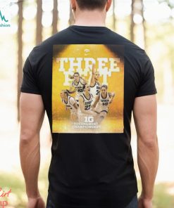 Official Iowa Hawkeyes Women’s Basketball 2024 BIG Tournament Championship Three Straight Years shirt