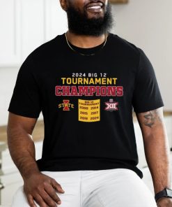 Official Iowa State Cyclones 2024 Big 12 Tournament Champions Shirt