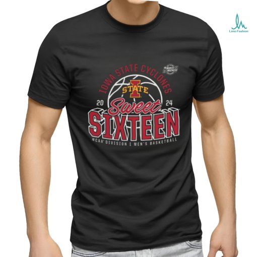 Official Iowa State Cyclones 2024 Ncaa Tournament March Madness Sweet Sixteen Defensive Stance T Shirt