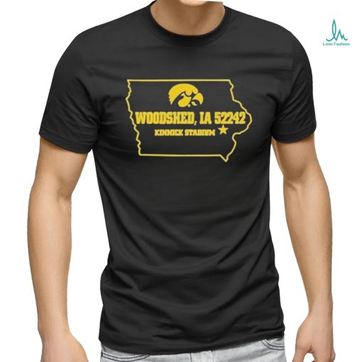 Official Iowa Women’s Basketball Woodshed Ia 52242 Kinnick Stadium T Shirt