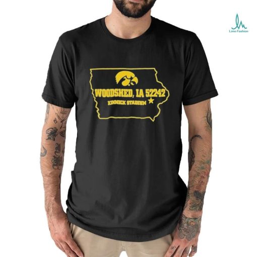 Official Iowa Women’s Basketball Woodshed Ia 52242 Kinnick Stadium T Shirt