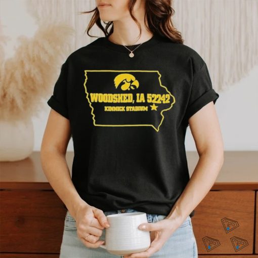 Official Iowa Women’s Basketball Woodshed Ia 52242 Kinnick Stadium T Shirt