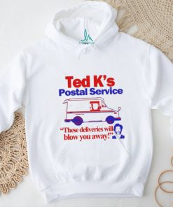 Official Itisbarelylegal Store Ted K’s Postal Service These Deliveries Will Blow You Away Shirt