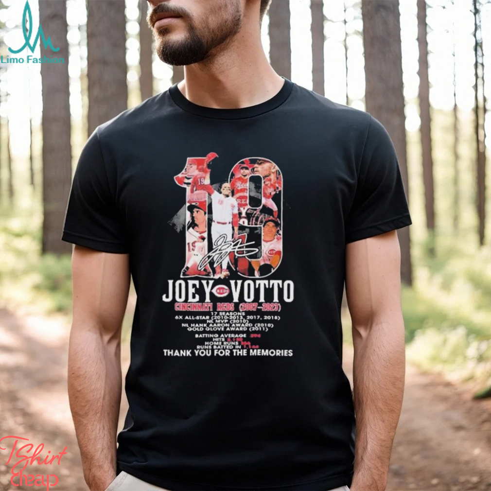 Official Joey Votto Cincinnati Reds 2007 2023 Thank You For The Memories shirt Official Joey Votto Cincinnati Reds 2007 2023 Thank You For The Memories shirt