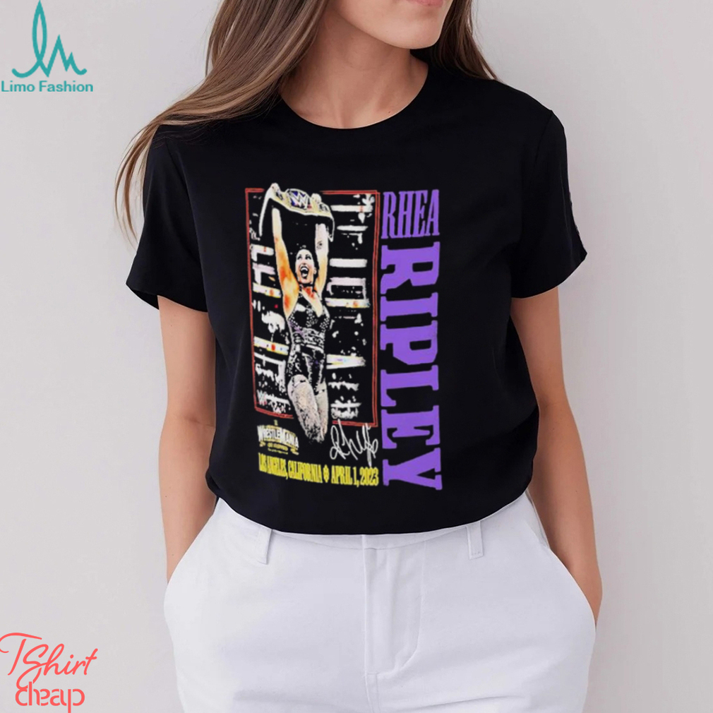 Official Junction Black Rhea Ripley WrestleMania 39 Graphic T Shirt Official Junction Black Rhea Ripley WrestleMania 39 Graphic T Shirt