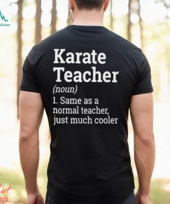 Official Karate Teacher Noun 1 Same As A Normal Teacher Just Much Cooler T shirt