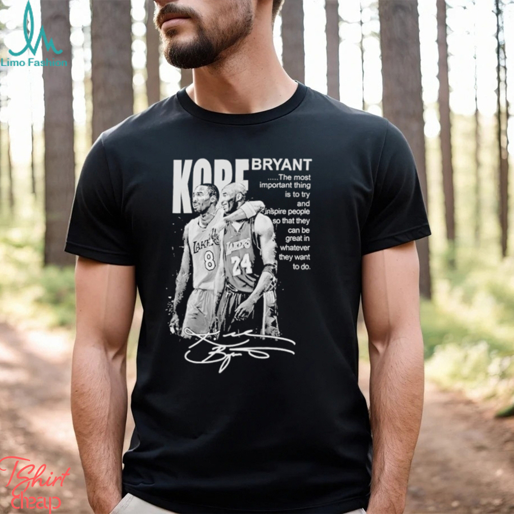 Official Kobe Bryant Signature Los Angeles Lakers T Shirt Official Kobe Bryant Signature Los Angeles Lakers T Shirt