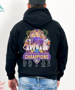 Official LSU Tigers 2024 Sec women’s basketball tournament champions signatures shirt
