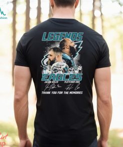 Official Legends Philadelphia Eagles Jason Kelce And Fletcher Cox Thank You For The Memories Signatures shirt