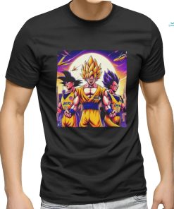 Official Los Angeles Lakers Dragon Ball Goku And Vegeta Super Saiyan Form Akira Toriyama Shirt