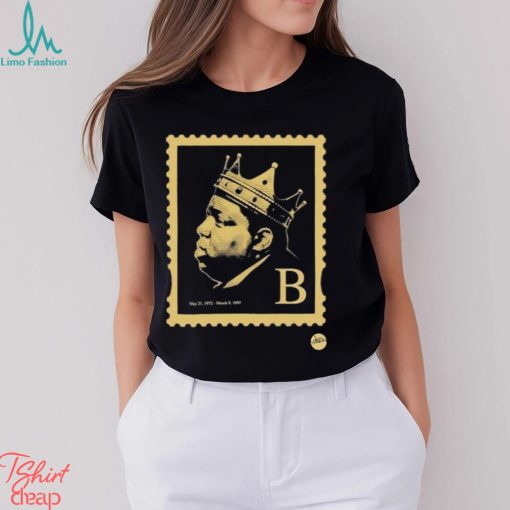 Official Low Stock Biggie Smalls B Hiphop Notorious Stamp T shirt
