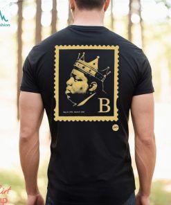 Official Low Stock Biggie Smalls B Hiphop Notorious Stamp T shirt