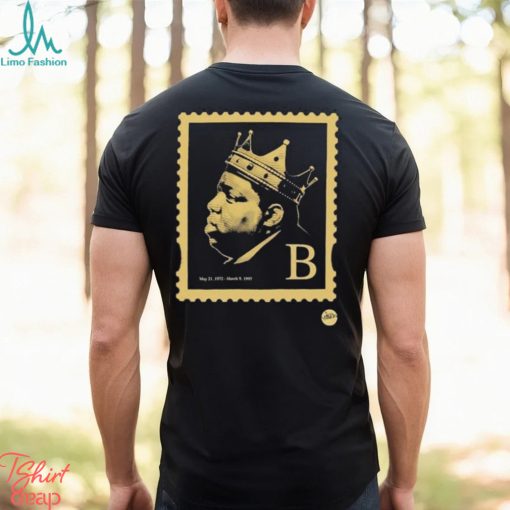 Official Low Stock Biggie Smalls B Hiphop Notorious Stamp T shirt