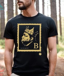 Official Low Stock Biggie Smalls B Hiphop Notorious Stamp T shirt