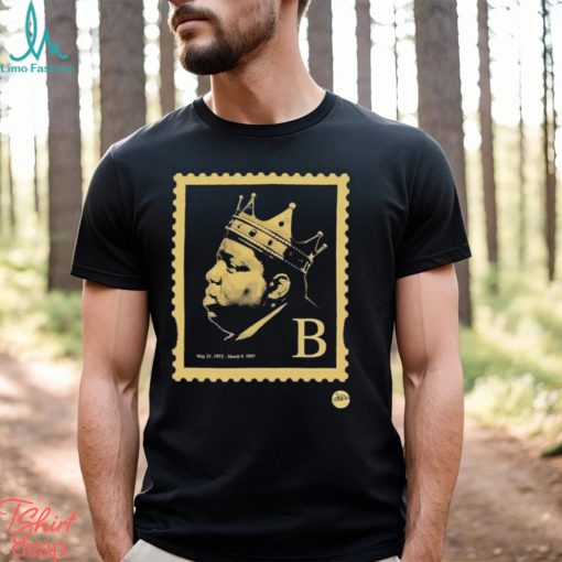 Official Low Stock Biggie Smalls B Hiphop Notorious Stamp T shirt