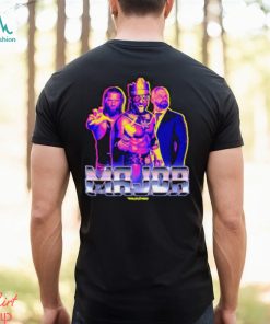 Official Major Wrestling Figure Podcast Major Chrome T shirt