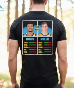Official Marquette Kam Jones & Tyler Kolek Player Index T shirt