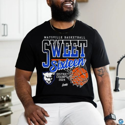 Official Maysville Basketball Sweet Sixteen District Champs 2024 shirt