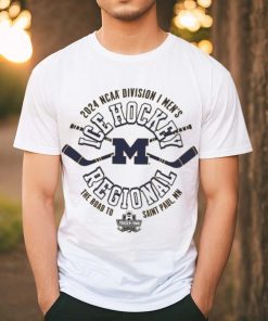 Official Michigan Wolverines 2024 NCAA Division I Men’s Ice Hockey Regional shirt