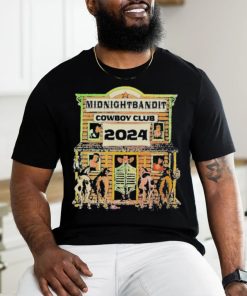 Official Midnightbandit Welcome To The Cowboy Club 2024 T shirt
